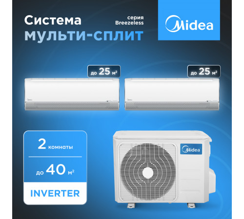 Мульти сплит система Midea M2OH-14HFN8-Q1/MSFA2-09N8D6-I/MSFA2-09N8D6-I Мульти сплит система Midea M2OH-14HFN8-Q1/MSFA2-09N8D6-I/MSFA2-09N8D6-I