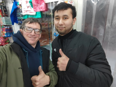 Обогрев кассовой зоны в магазине "Витаминный мир" в Томске: инфракрасные обогреватели Теплофон ЭРГНА с терморегулятором Welrok