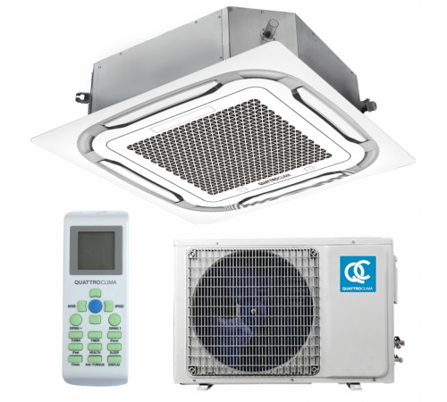Кассетный кондиционер Quattroclima QV-I24CG1/QN-I24UG1/QA-ICP12 Кассетный кондиционер Quattroclima QV-I24CG1/QN-I24UG1/QA-ICP12